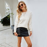 Laching Shoulder-Button Sweater